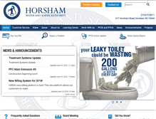 Tablet Screenshot of horshamwater-sewer.com